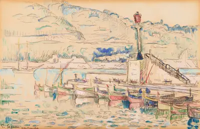 Villefranche-sur-Mer av Paul Signac