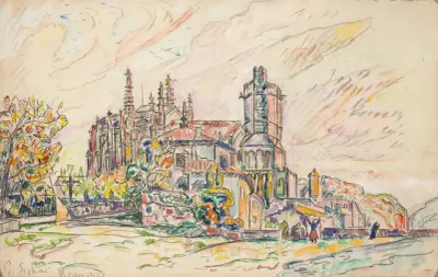 Viviers, 1928 av Paul Signac