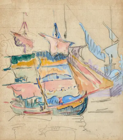 Voiliers av Paul Signac