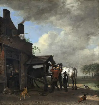 Die Hufschmiede von Paulus Potter
