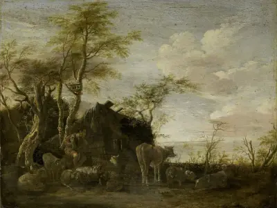 Die Hütte eines Hirten von Paulus Potter