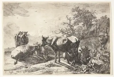 Kravín, 1643, Paulus Potter