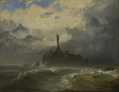 Seascape av Peder Balke