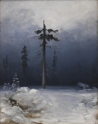 Tree in a Wintry Forest av Peder Balke