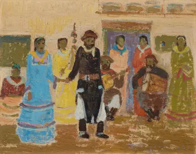 Sacando a bailar av Pedro Figari