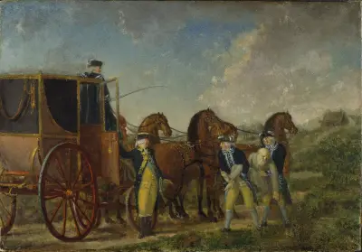 Kung Adolf Fredrik (1710–1771) på Loka brunn 1762 av Pehr Hilleström
