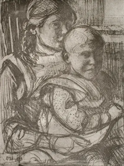 Anni and Elina av Pekka Halonen