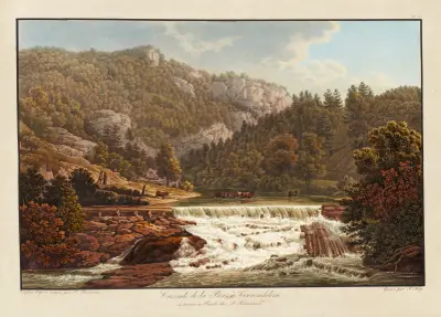 Cascade de la Birs à Correndelein av Peter Birmann