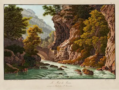 Le Pont de Penne av Peter Birmann