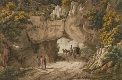 Vue de Pierre-Pertuis av Peter Birmann