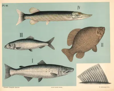 Ryba. Měkkoploutvé ryby, 1881 – č. 1, Peter Dybdahl