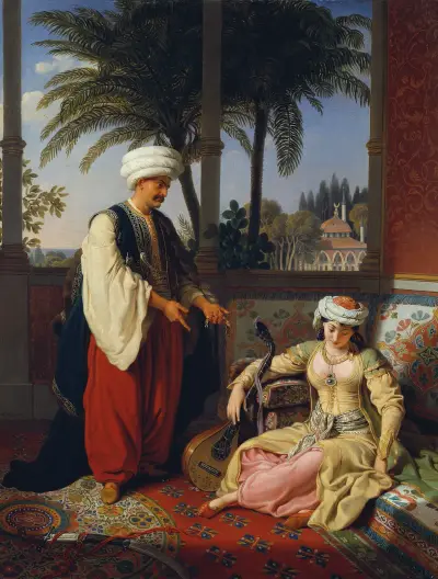 Den turkiska kvinnan (”Otrohet”) av Johann Peter Krafft
