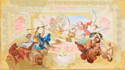 Engelssturz av Johann Peter Krafft
