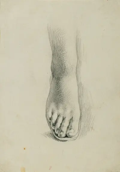 Fotstudie till ”Arindal och Daura” av Johann Peter Krafft