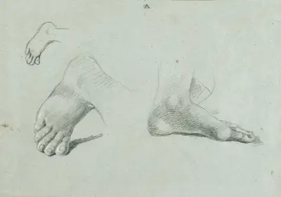 Fotstudie av Johann Peter Krafft
