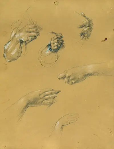 Handstudien av Johann Peter Krafft