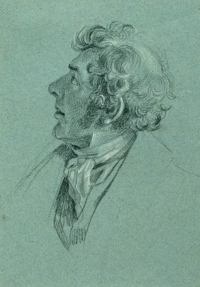 Huvudstudie till ’Kejsar Frans återkomst från Pressburg’ av Johann Peter Krafft