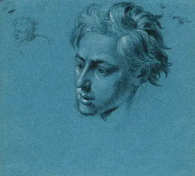 Kopfstudie zur ‘Szene aus dem Tiroler Freiheitskampf’, 1840 – Nr. 2 von Johann Peter Krafft