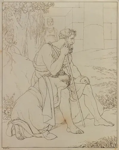 Oedipus und Antigone von Johann Peter Krafft