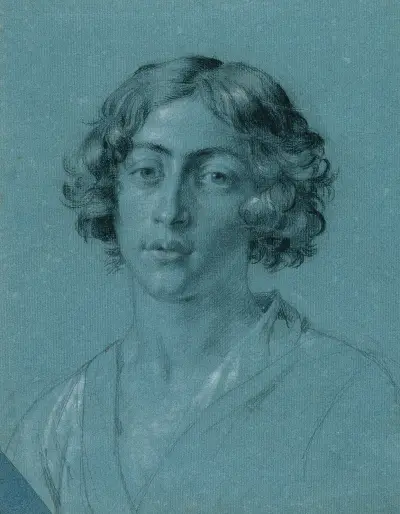 Porträtstudie zu ‘David mit dem Haupt Goliaths’ von Johann Peter Krafft