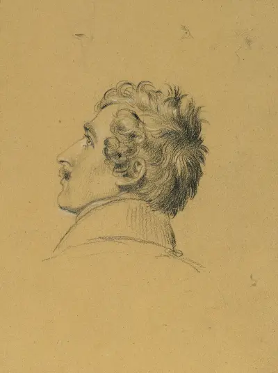 Porträttstudie till ’Intåget efter Parisfreden’ av Johann Peter Krafft