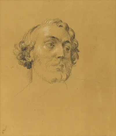 Porträtstudie av Johann Peter Krafft