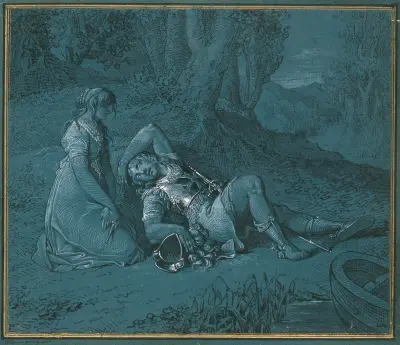 Rinaldo och Armida – Armidas kärlek av Johann Peter Krafft