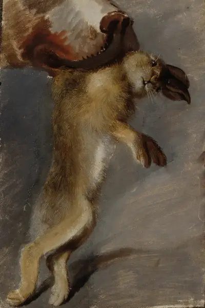Studie av en hare av Johann Peter Krafft