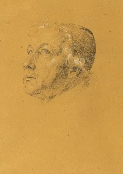 Studie till 'Manfreds dödsstund' av Johann Peter Krafft