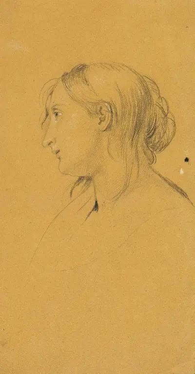 Studie till ”Ossian och Malvina” av Johann Peter Krafft