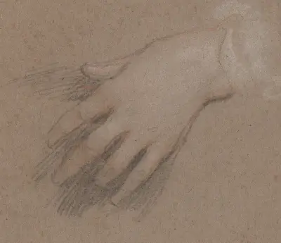 Drawings of Hands – nr 10 av Sir Peter Lely