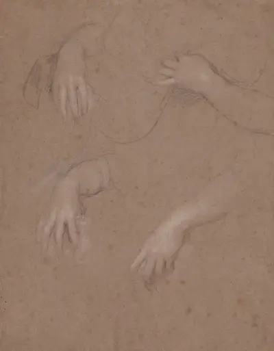 Drawings of Hands – nr 4 av Sir Peter Lely