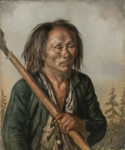 Portrait of a Tungu Man av Carl Peter Mazer