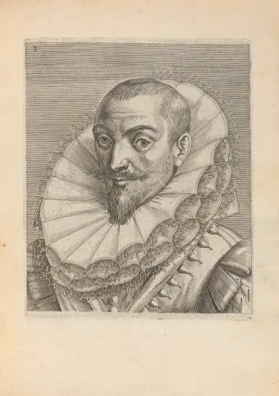 Male, Turned to Left, 1590 – nr 2 av Philip Galle