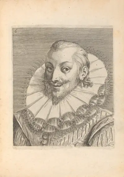 Male, Turned to Left, 1590 – nr 1 av Philip Galle