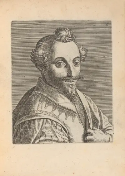 Male, Turned to Right, 1590 – nr 1 av Philip Galle
