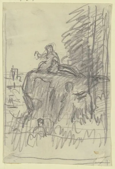 Figur i landskap av Philipp Rumpf