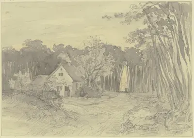 Haus auf einer Waldlichtung av Philipp Rumpf