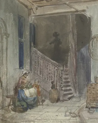 Yard with staircase av Philipp Rumpf
