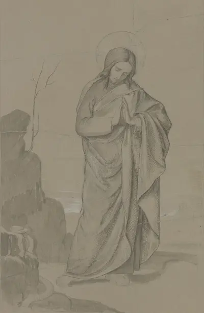 Temptation of Christ av Philipp Veit