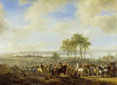 Der Pferdemarkt von Philips Wouwerman