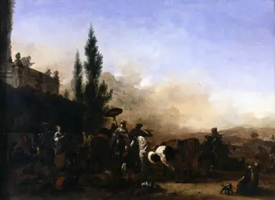 Die Rückkehr von der Falkenjagd von Philips Wouwerman