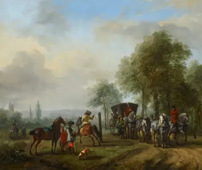 The Riding School, 1660 av Philips Wouwerman