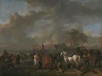 The Victory of the Peasants av Philips Wouwerman