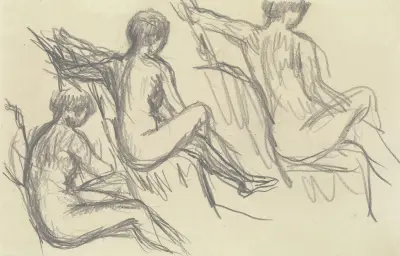 Étude de nus assis av Pierre Bonnard