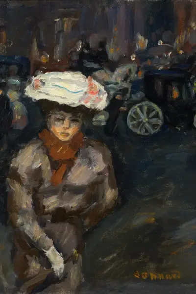 Jeune fille dans la rue av Pierre Bonnard