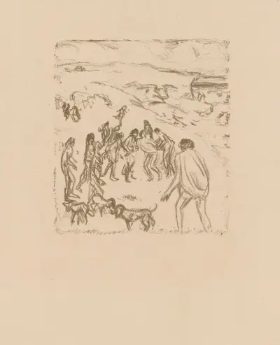 La capture – Variantes pour Daphnis et Chloé av Pierre Bonnard