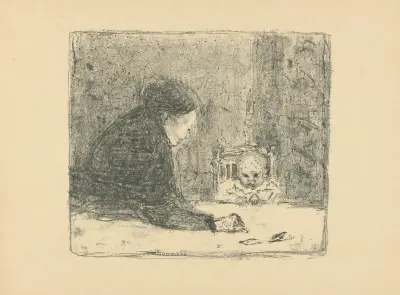 La Grandmère. Intérieur av Pierre Bonnard