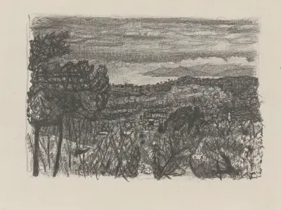 La nuit tombe av Pierre Bonnard