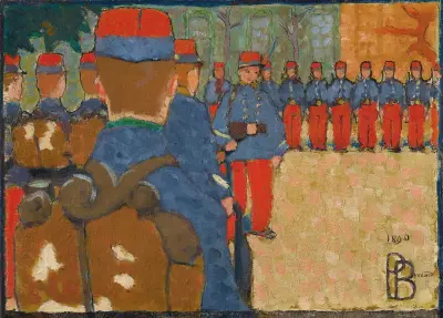 La Revue ou L’Exercice av Pierre Bonnard